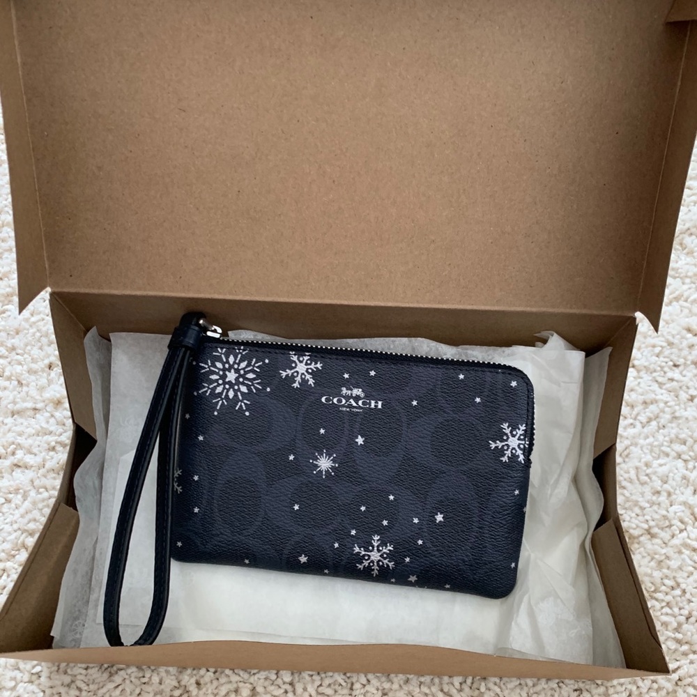 Coach Snowflake Wristlet